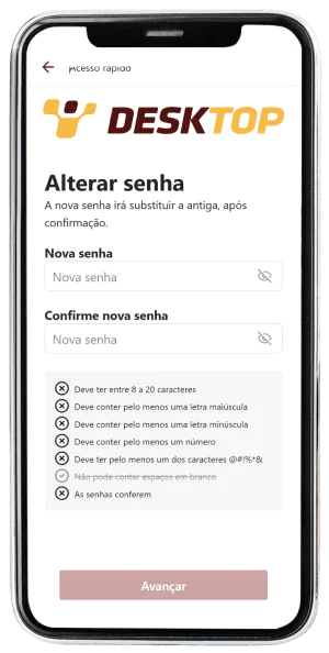 Passo 5 para ativar o app da Desktop pelo celular